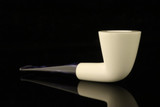 srv - Dublin Straight Block Meerschaum Pipe with fitted case M5203
