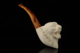 srv - Tiger Block Meerschaum Pipe with fitted case M5205