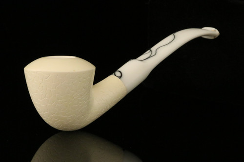 srv - Autograph Series Dublin by Kenan Meerschaum Pipe with fitted case M2360