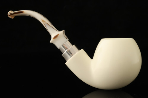 IMP Meerschaum Pipe - Big Apple - Hand Carved 9 mm filter with 