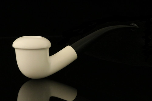 srv - Calabash Block Meerschaum Pipe with fitted case M3319