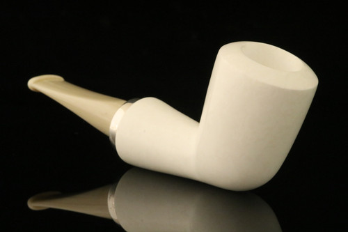 srv Premium - Dublin RC Reverse Calabash - Meerschaum Pipe with pocket case M4077