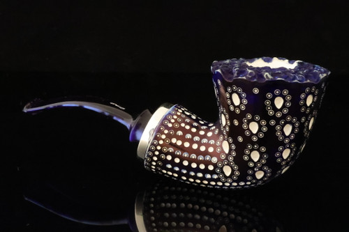 IMP Meerschaum Pipe - Bodrum - RC Reverse Calabash with pocket case i2666