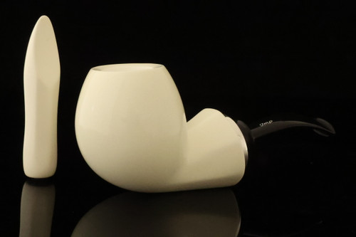 IMP Meerschaum Pipe - Greenwich - RC Reverse Calabash with pocket case and tamper i2642