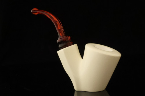 IMP Meerschaum Pipe - Sinop - Hand Carved 9 mm Filter Pipe with case i2678