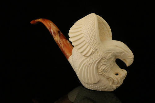 Eagle Block Meerschaum Pipe with fitted case M4264