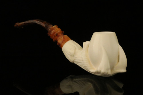 srv - Eagle's Claw Block Meerschaum Pipe with fitted case M4341