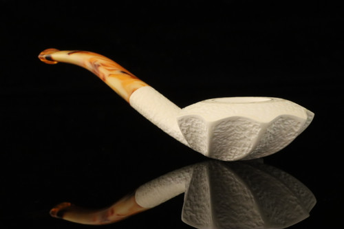 srv - Freehand Block Meerschaum Pipe with fitted case M4464