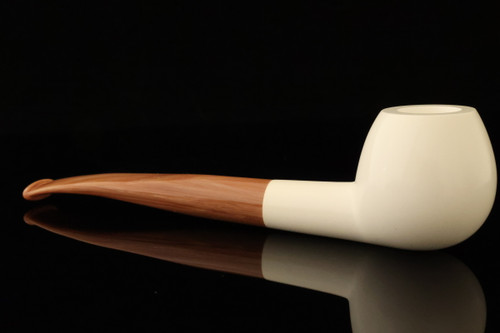 srv Premium - Prince Block Meerschaum Pipe with fitted case 15778