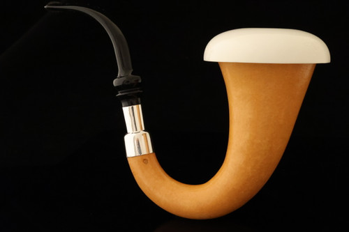 srv Premium - Natural Gourd Calabash Meerschaum Pipe with case 15824