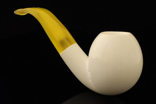 srv Premium - Apple Block Meerschaum Pipe with fitted case 15881