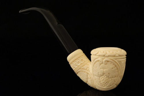 srv Premium - Vineyard Block Meerschaum Pipe with fitted case 15896