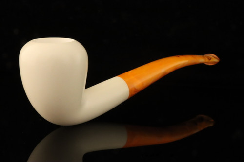 srv - Acorn Block Meerschaum Pipe with fitted case M4708