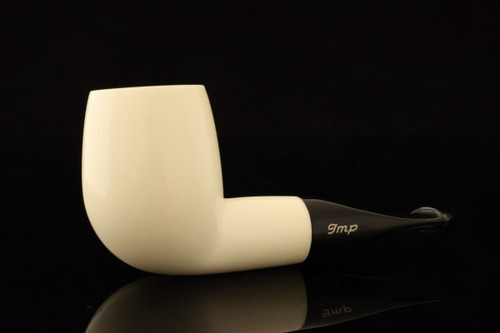 IMP Meerschaum Pipe - Nosewarmer Billiard - Hand Carved with custom case i2753