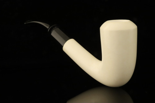srv - Chimney Block Meerschaum Pipe by Kenan with fitted case M4833