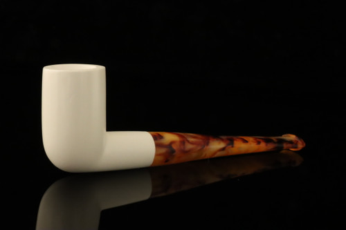 Billiard Block Meerschaum Pipe with pouch M4855