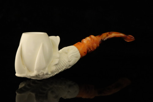srv - Eagle's Claw Block Meerschaum Pipe with fitted case M4864