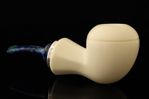 IMP Meerschaum Pipe - The 1776 - RC Reverse Calabash with pocket case i2765
