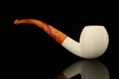 srv - Apple Block Meerschaum Pipe with fitted case M4904
