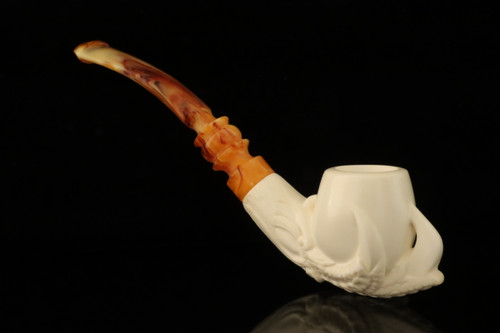 Eagle's Claw Block Meerschaum Pipe with pouch M4921