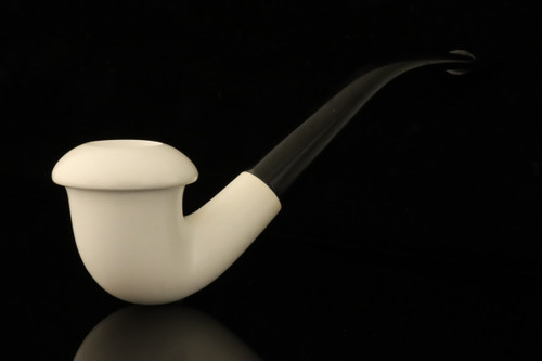 srv - Calabash Block Meerschaum Pipe with fitted case M4939
