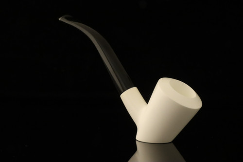 srv - Not a Sitter Block Meerschaum Pipe with fitted case M4974