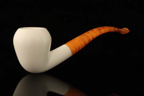 srv - Acorn Block Meerschaum Pipe with fitted case M4978