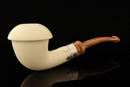 IMP Meerschaum Pipe - Calabash - Hand Carved 9 mm Filter Pipe with case i2786