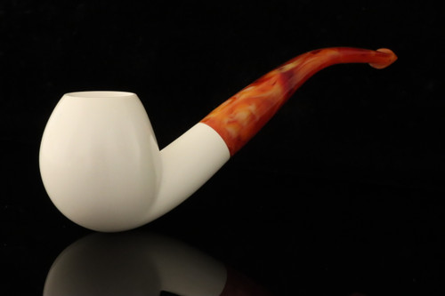 srv - Apple Block Meerschaum Pipe with fitted case M5036