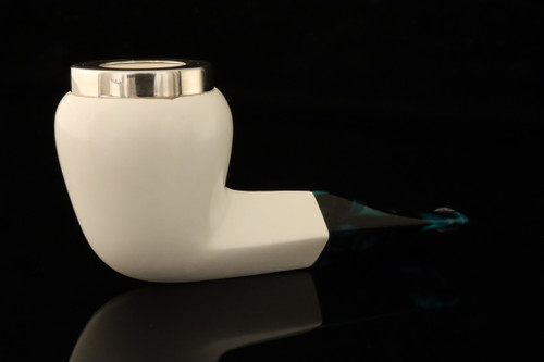 srv Premium - Bulldog Nosewarmer Block Meerschaum Pipe with fitted case M5060