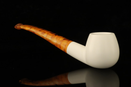 Apple Block Meerschaum Pipe with pouch M5076