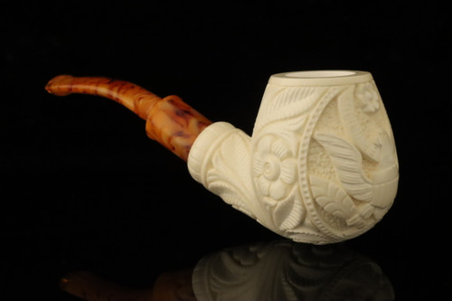 srv - The Great Seal of USA Block Meerschaum Pipe with fitted case M5096