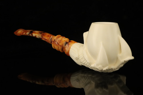 srv - Eagle's Claw Block Meerschaum Pipe with fitted case M5160