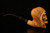 Grim Reaper Block Meerschaum Pipe by Kenan with custom case 13095