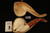 Skull with Beard Meerschaum Pipe by I. Baglan with custom case 13065