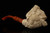 Bacchus Skull Block Meerschaum Pipe Carved by I. Baglan with case 13448