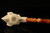 Eagle in Claw Meerschaum Pipe Carved by I. Baglan with custom case 13451