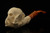 Skull in Claw Block Meerschaum Pipe with custom case 13673
