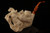 Horses & Pegasus Self Sitter Block Meerschaum  Pipe with custom case 13358