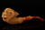 Skull in Claw Block Meerschaum Pipe with fitted case 14093