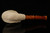 Pirate Skull Block Meerschaum Pipe by I. Baglan with fitted case 14324