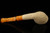 Autograph Series Carved Cobra Block Meerschaum Pipe with fitted case 14333