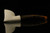 Freehand Hand Carved Block Meerschaum Pipe with pouch M1127