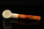 Lattice Bent Billiard Block Meerschaum Pipe with fitted case 14397