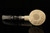 Deluxe Dublin Block Meerschaum Pipe Carved by Tekin with fitted case 14454