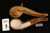 Designers Lattice Tomato Block Meerschaum Pipe with fitted case 14480