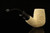 srv Premium - Carved Bent Billiard Meerschaum Pipe with fitted case 14600