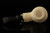 srv Premium - RC - Carved Volcano Reverse Calabash Meerschaum Pipe by Kenan with case 14597