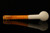 Lattice Half Bent Billiard Block Meerschaum Pipe with fitted case 14619