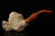 Pirate Skull & Octopus Block Meerschaum Pipe carved by I Baglan with case 14622